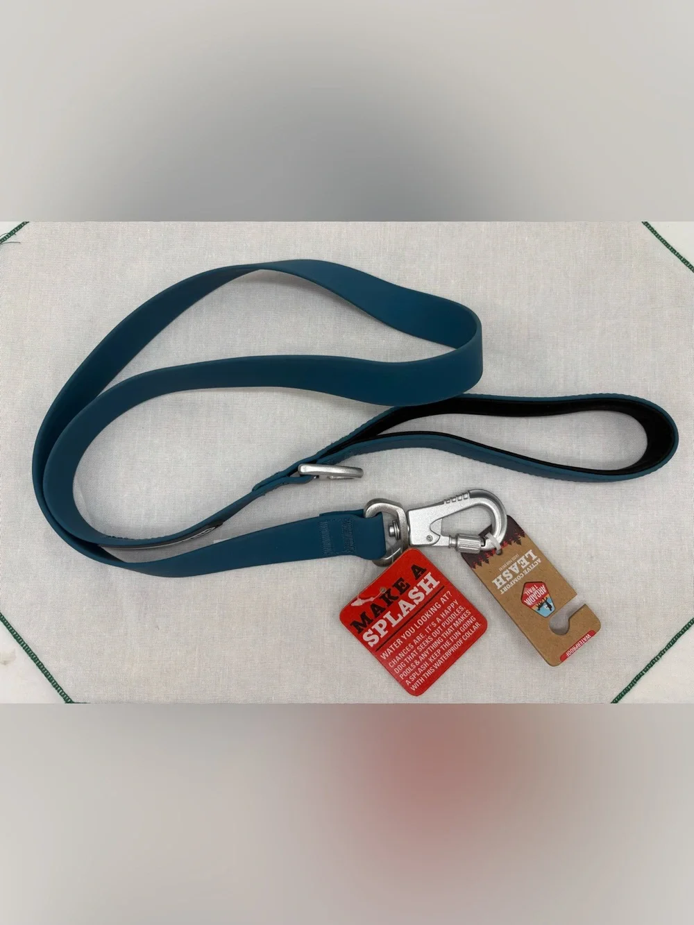 Arcadia Trail 4ft Waterproof Active Comfort Dog Leash Teal NWT